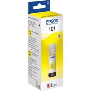 Bouteille d'encre 101 Yellow Epson EcoTank d'origine (C13T03V44A)
