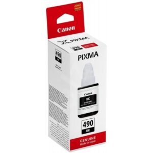 Canon GI-490 BK Noir Bouteille d'encre d'origine (0663C001AB)