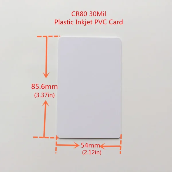 Cartes PVC imprimable à jet d'encre pour Epson