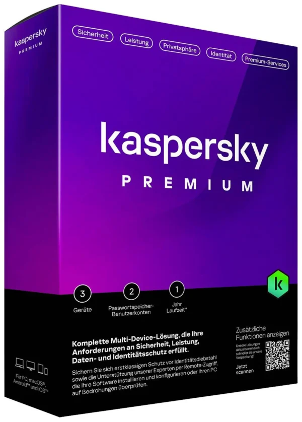 Kaspersky Premium - 3 Postes / 1 an (KL10478BCFS-SLIMMAG)
