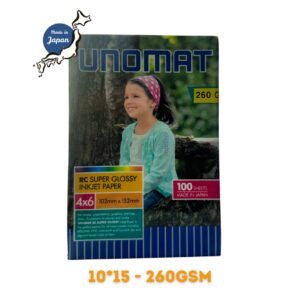 Unomat Papier Photo 10×15 Glossy pour Epson L805, L8050 ….
