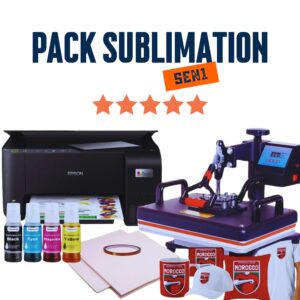 Pack Sublimation 5en1 (38x30cm) Epson L3211 A4