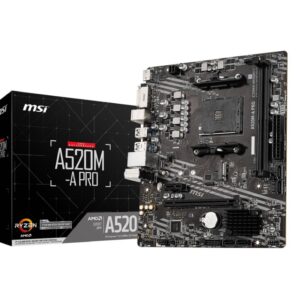 Carte Mère AMD MSI A520M-A PRO (911-7C96-031)