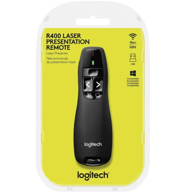 Logitech Wireless Presenter R400 Télécommande de présentation