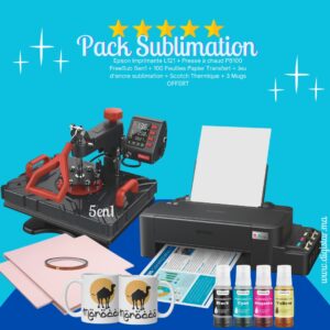 Pack Sublimation 5en1 P8100 Epson L121