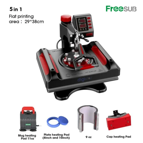 Pack Sublimation 5en1 FreeSub P8001 Epson L3210
