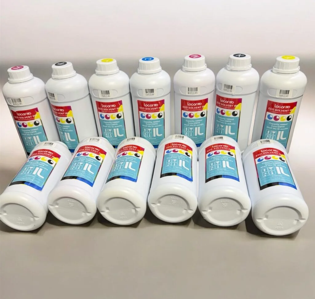 Encre Eco Solvant LOCOR PRO 1L Cyan pour Traceur Grand Format – Image 2