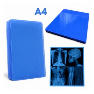 Film Médical Radiologique Bleu A4 Jet d'Encre Compatible X-Ray, CT Scan, IRM, DR, CR et Imagerie Dentaire