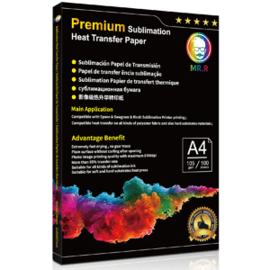 Papier de Transfert Sublimation Premium MR.R A4 105 g/m²