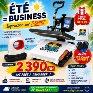 Pack Presse à Chaud 40×40 cm + Mini Presse – Kit Complet Impression T-Shirt ...