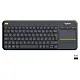Clavier sans fil avec pavé tactile intégré Logitech Wireless Touch Keyboard K400 Plus Noir (AZERTY, Français) – Image 2