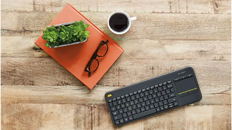 Clavier sans fil avec pavé tactile intégré Logitech Wireless Touch Keyboard K400 Plus Noir (AZERTY, Français) – Image 5