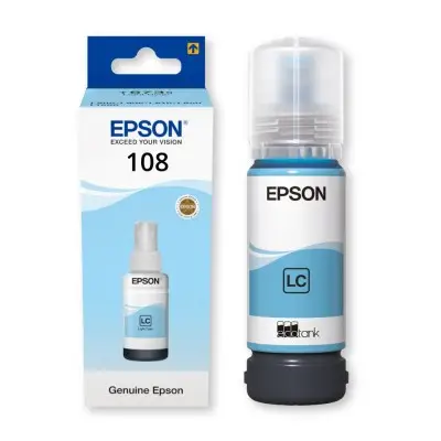 Epson 108 Cyan clair Bouteille d'encre d'origine (C13T09C54A)