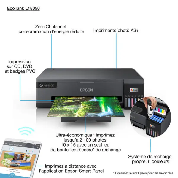 Epson EcoTank L18050 Imprimante Photo A3 à réservoirs rechargeables
