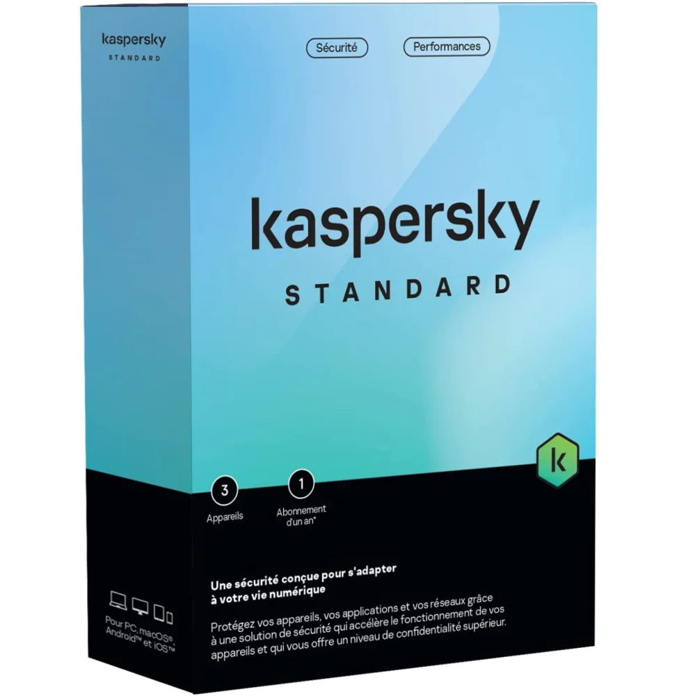 Kaspersky Standard - 3 Postes / 1 an (KL10418BCFS-FFPMAG)