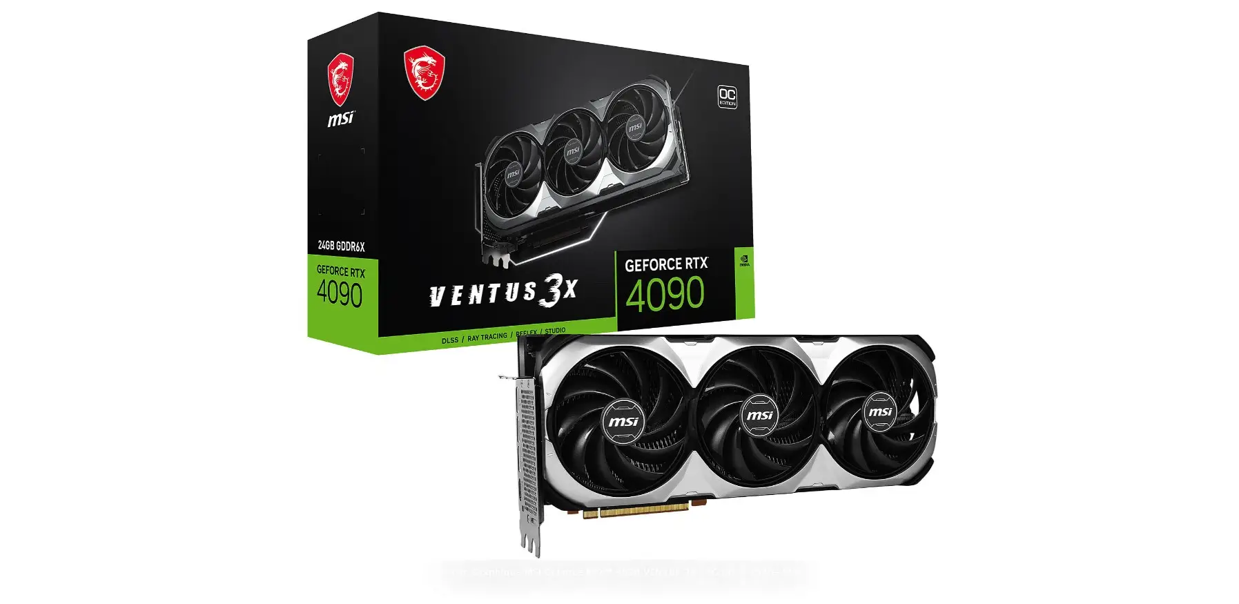 Carte Graphique MSI GeForce RTX™ 4090 VENTUS 3X 24G (912-V510-409)