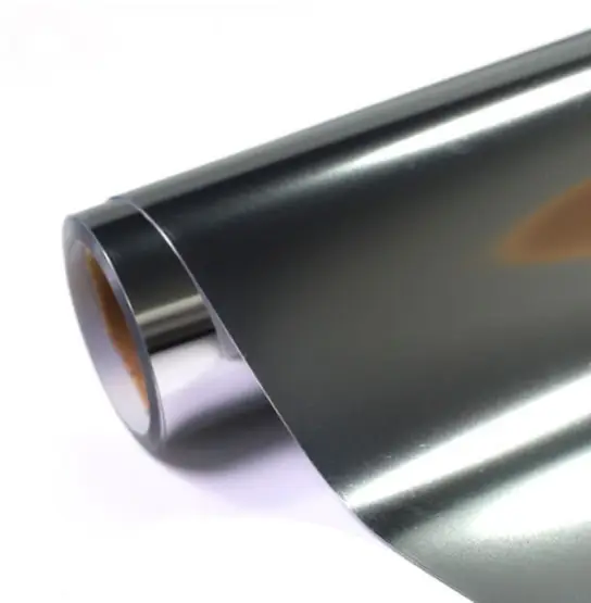 Flex de découpe à chaud argenté métallique (Effet miroir)
