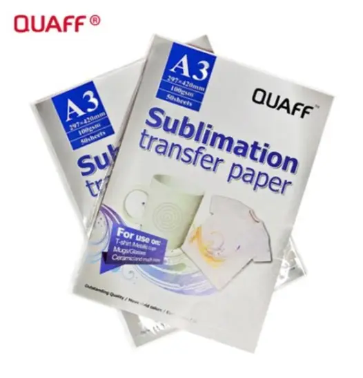 Papier de transfert sublimation A3 Quaf dos rose