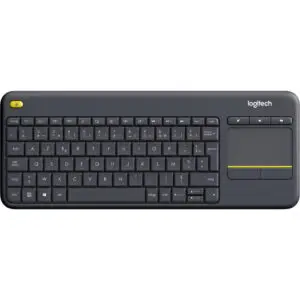 Clavier sans fil avec pavé tactile intégré Logitech Wireless Touch Keyboard K400 Plus Noir Français