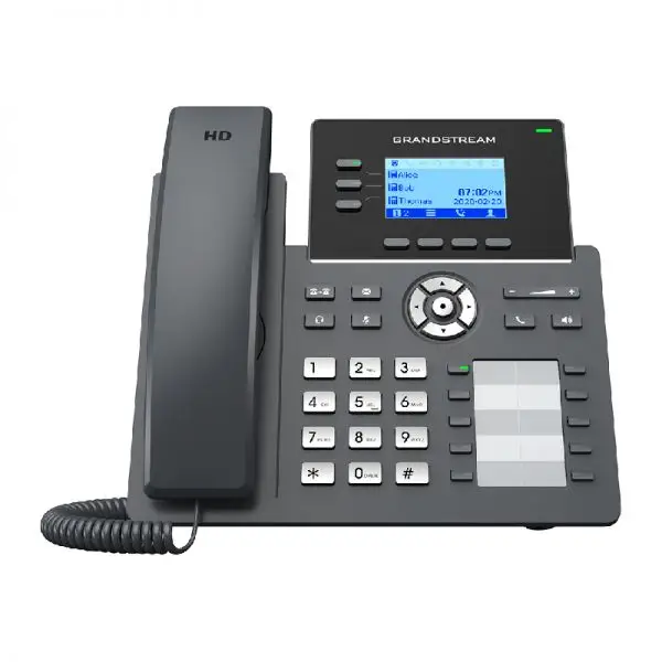 Téléphone IP filaire 6 Comptes SIP 3 lignes Grandstream GRP2604P