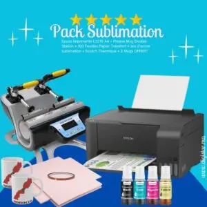 Pack Sublimation Presse mugs double station Epson L121