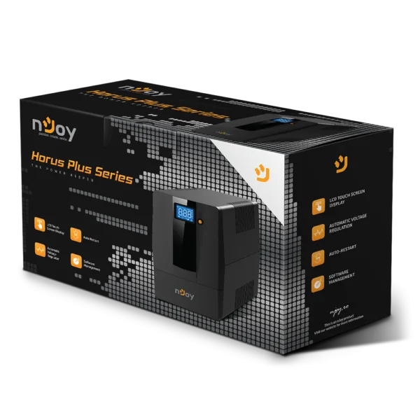 Onduleur Line-interactive nJoy Horus Plus 800 - 480 W / 800 VA - 2 prises FR