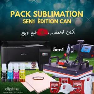 Pack Sublimation 5en1 (38x30cm) Epson L3211 A4