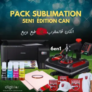 Pack Sublimation 6en1 (38x30cm) Epson L3210 A4