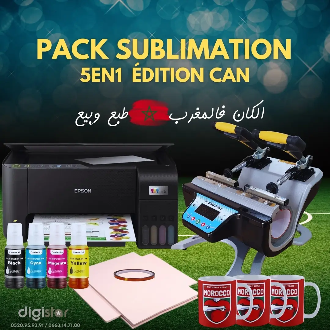 Pack Sublimation Presse mugs double station Epson L3210