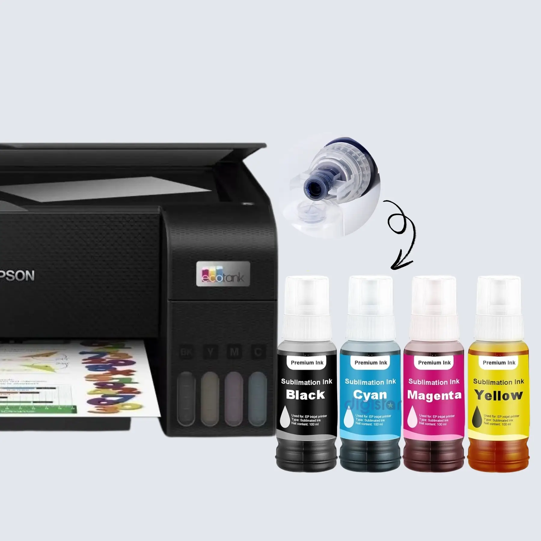 Encre de Sublimation Jeu de 4 Couleurs – Qualité Premium
