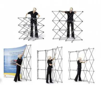 Stand Parapluie Courbe 3×3 avec Fixation Magnétique