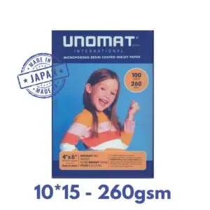 Unomat Papier Photo 10×15 Glossy Jet d’encre