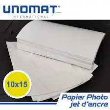 Papier Photo Unomat 10×15 Glossy Jet d’encre 260gsm