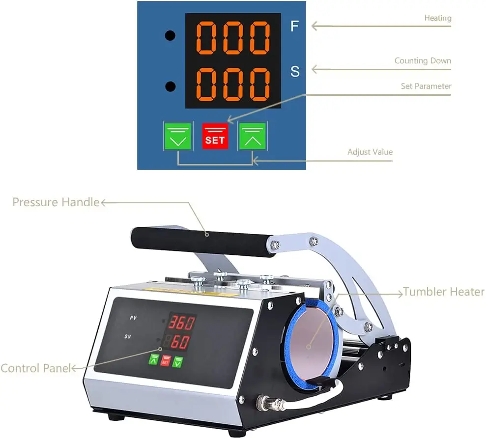 Presse à Chaud pour Mugs et Gobelets Machine de Sublimation Professionnelle – Image 5
