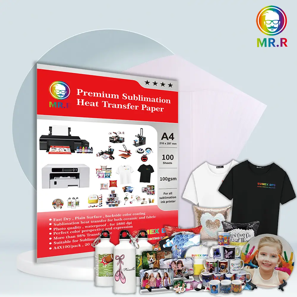 Papier Sublimation Premium MR.R A4 – 100 Feuilles – Haute Qualité – Image 2
