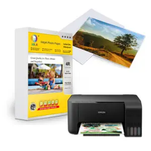 Le papier photo inkjet MR.R Glossy 260g/m² est conçu pour offrir des impressions photo de haute qualité avec un rendu professionnel. Sa surface brillante High Glossy met en valeur les couleurs, améliore le contraste et assure une excellente netteté des détails. Grâce à son revêtement RC microporeux, l’encre sèche instantanément et résiste à l’eau.Ce papier photo est compatible avec toutes les imprimantes jet d’encre utilisant des encres à base d’eau, ce qui le rend idéal pour une utilisation personnelle ou professionnelle.