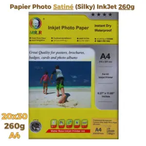 Papier Photo MR.R Silky A4 – 260g/m² – 20 Feuilles | Inkjet Haute Qualité