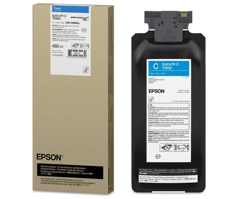 Cartouche d’encre Cyan Epson ColorWorks C8000 – C13T55P240