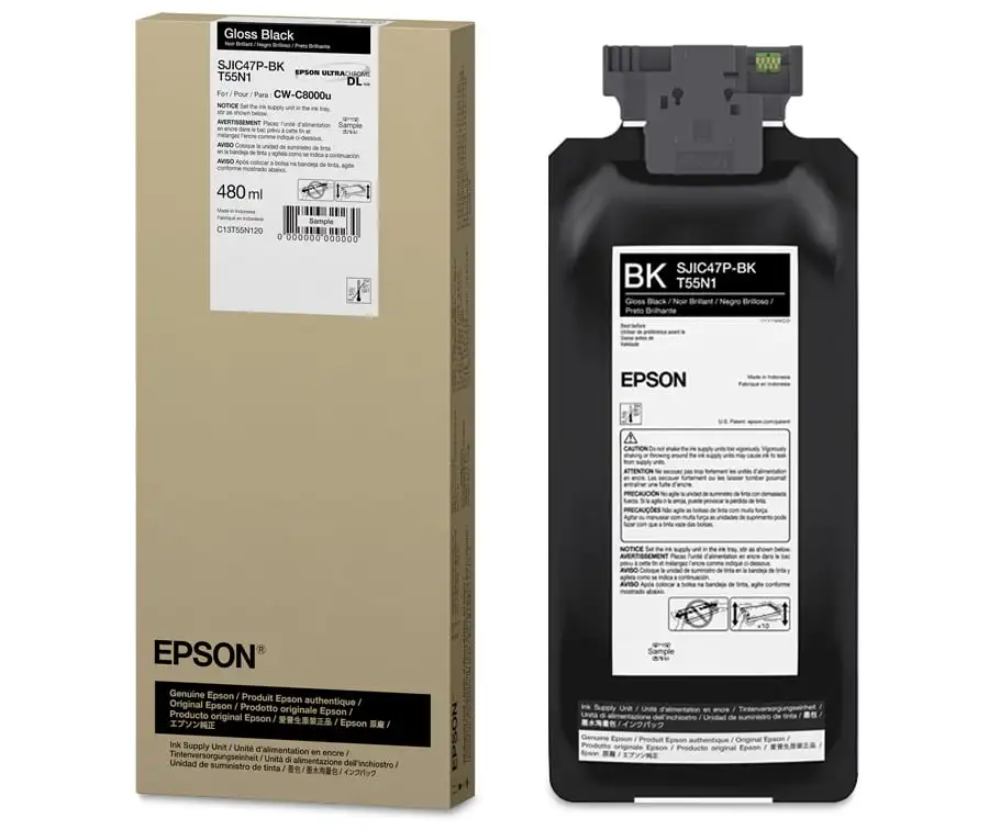 Cartouche d’encre Gloss Black Epson ColorWorks C8000 – C13T55P140 – Image 4