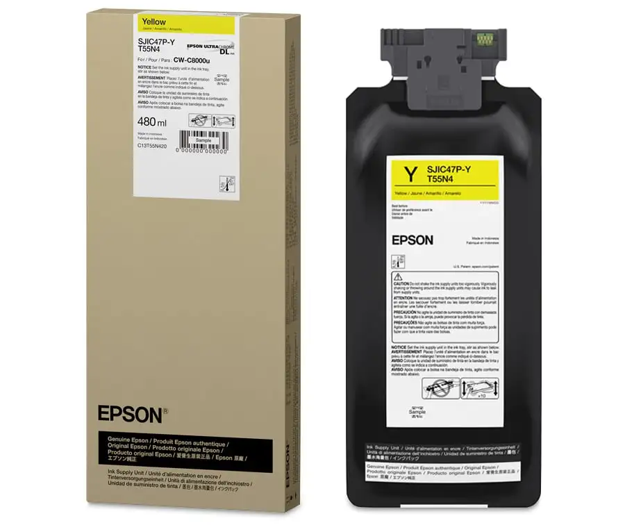 Cartouche d’encre Yellow Epson ColorWorks C8000 – C13T55P440