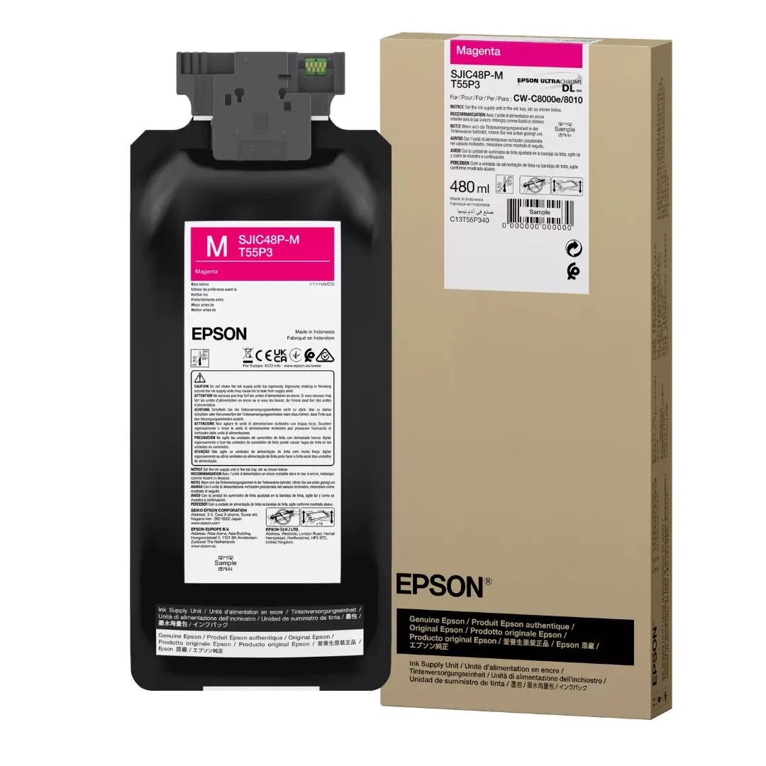 Cartouche d'encre Magenta Epson ColorWorks C8000 - C13T55P340