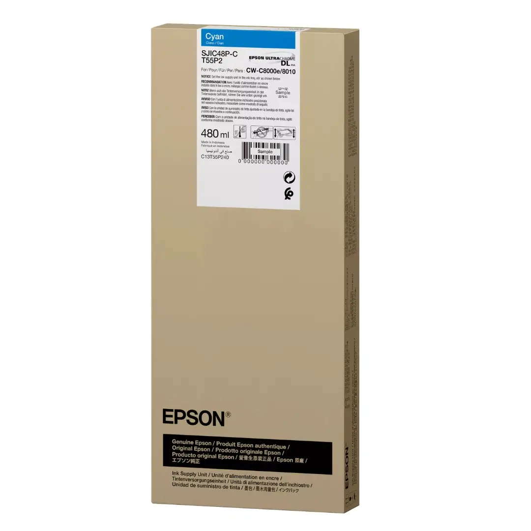 Cartouche d’encre Cyan Epson ColorWorks C8000 – C13T55P240 – Image 3