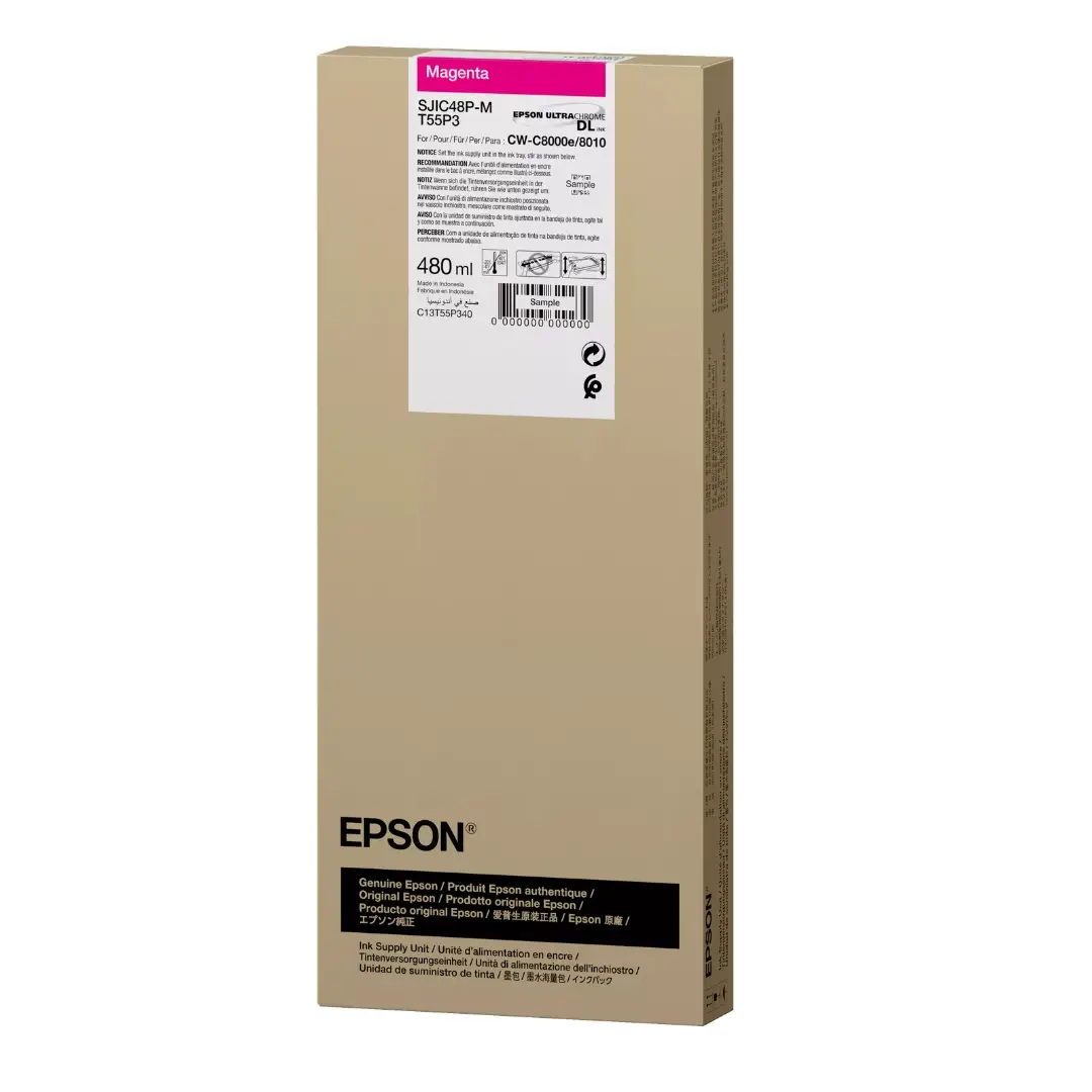 Cartouche d'encre Magenta Epson ColorWorks C8000 - C13T55P340 – Image 3