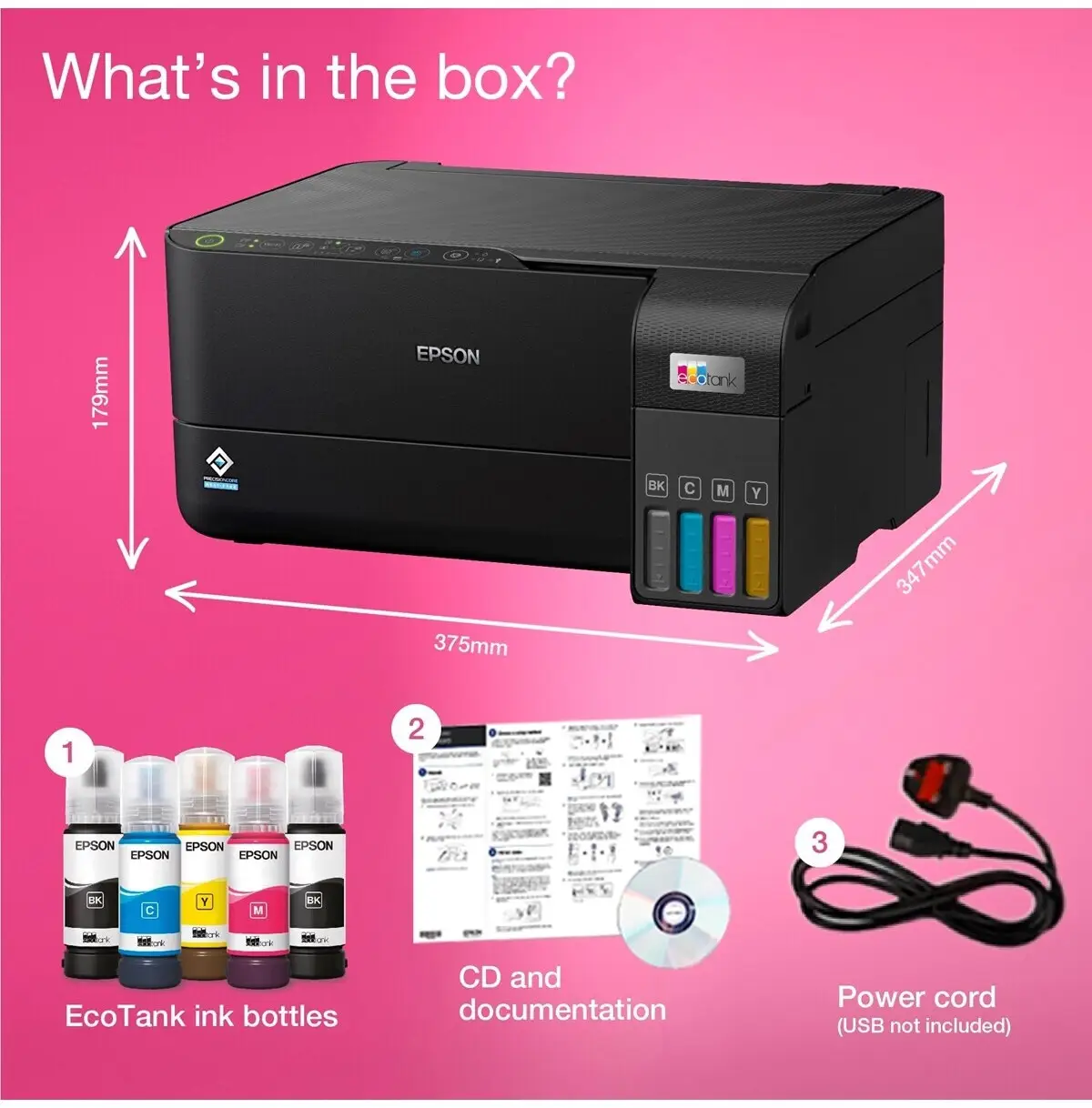 Epson EcoTank L3550 Imprimante multifonction à réservoirs rechargeables C11CK59404 – Image 4