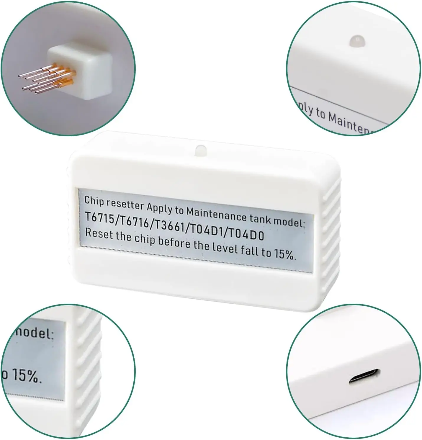 Réinitialiseur puce T04D1 C13T04D100 Chip resetter maintenance box EcoTank – Image 5