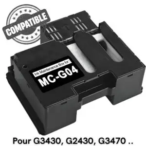 Cartouche de maintenance compatible MC-G04 pour imprimantes Canon MegaTank