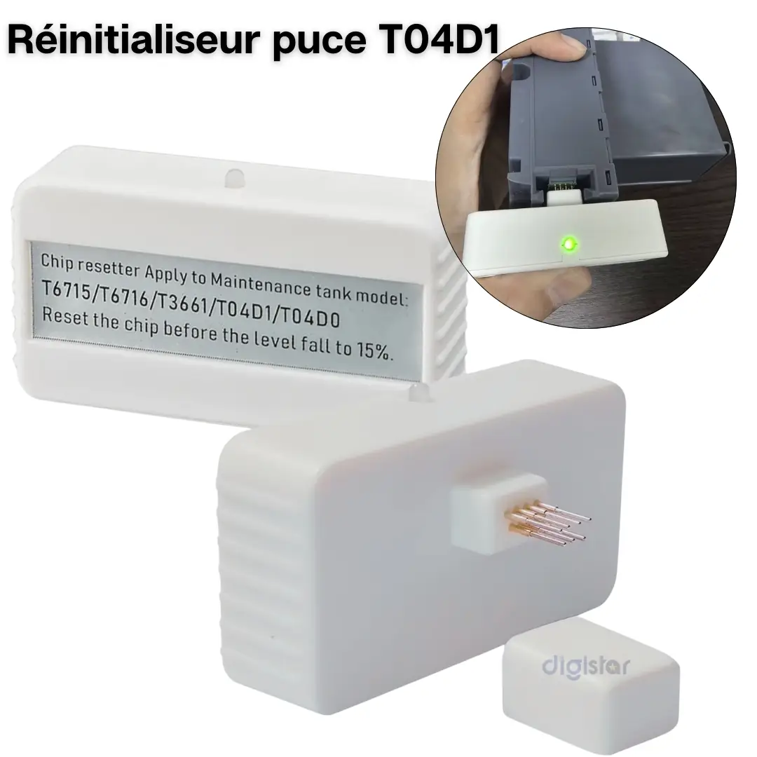 Réinitialiseur puce T04D1 C13T04D100 Chip resetter maintenance box EcoTank