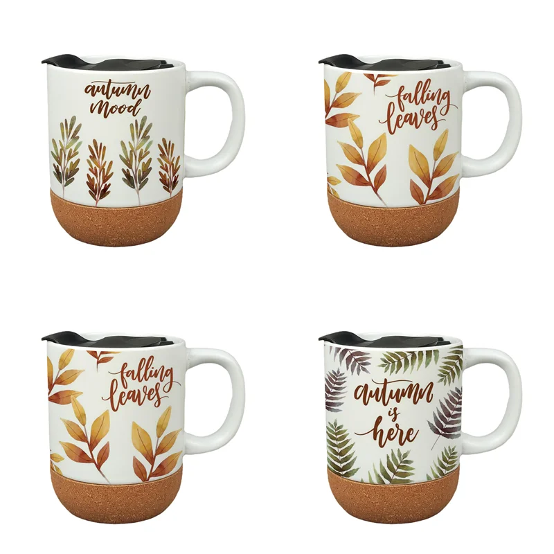 Mug Sublimation avec Fond en Liège et Couvercle