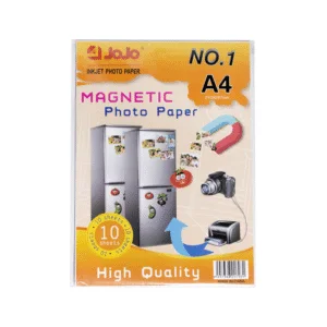 Papier Photo Magnétique A4 JOJO pour Imprimante Jet d’Encre