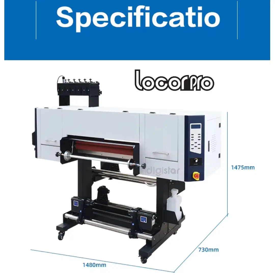 Imprimante UV DTF LocorPro 60 cm – 2 Têtes TX800